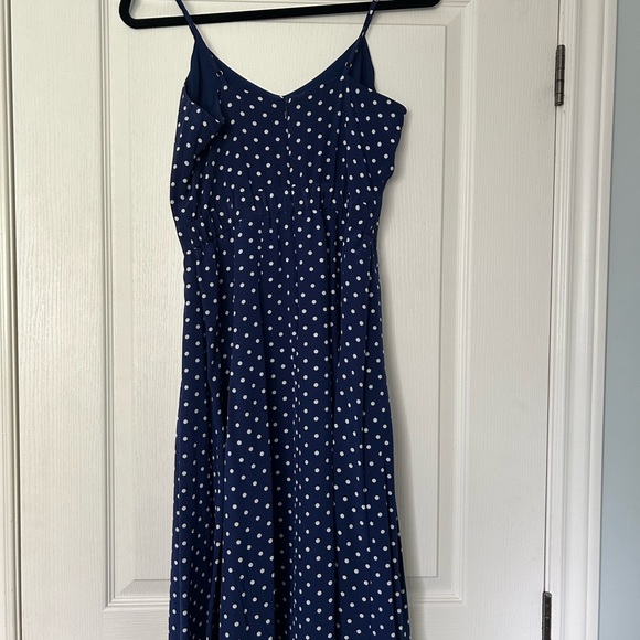 Gorgeous polka dot J. Crew silk dress size 0 - Picture 4 of 7